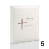 Album komunijny wklejany 60 kremowych stron, personalizowany, 8 wzorów